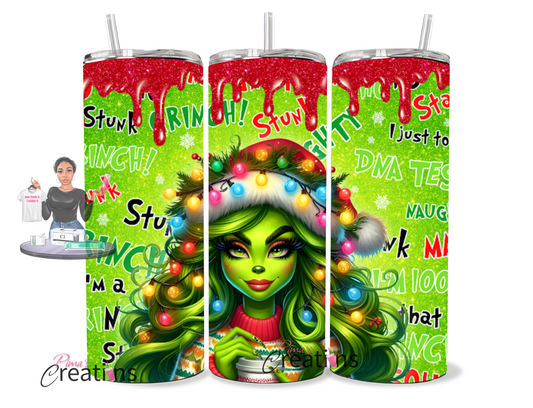 20oz girl Christmas tumbler